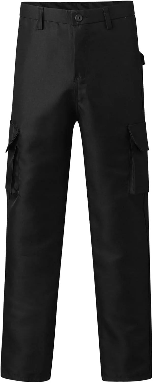 Men's Workout Athletic Golf Jogging Pants with Pockets Elastic Waist Button Lightweight Running Hiking Pants for Men