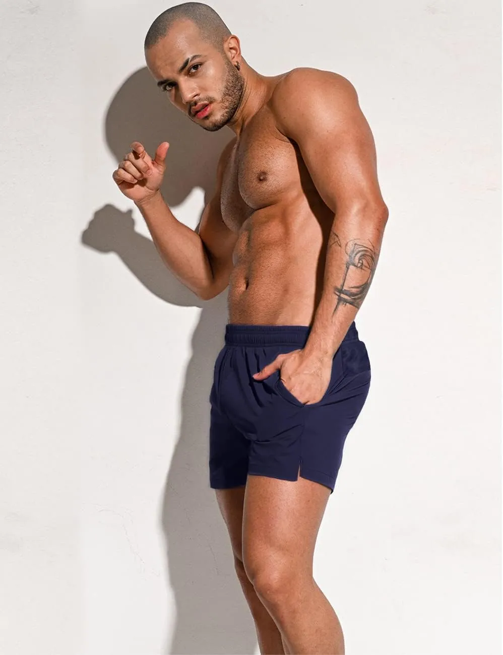 Men's Workout Shorts 5" Lightweight Running Shorts Quick Dry