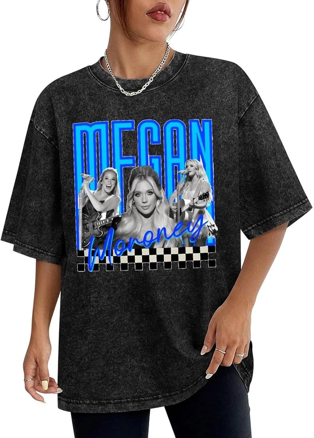 Moisture-Wicking Retro Oversized Cotton T-Shirt Stylish Shirt Crew Neck Tees