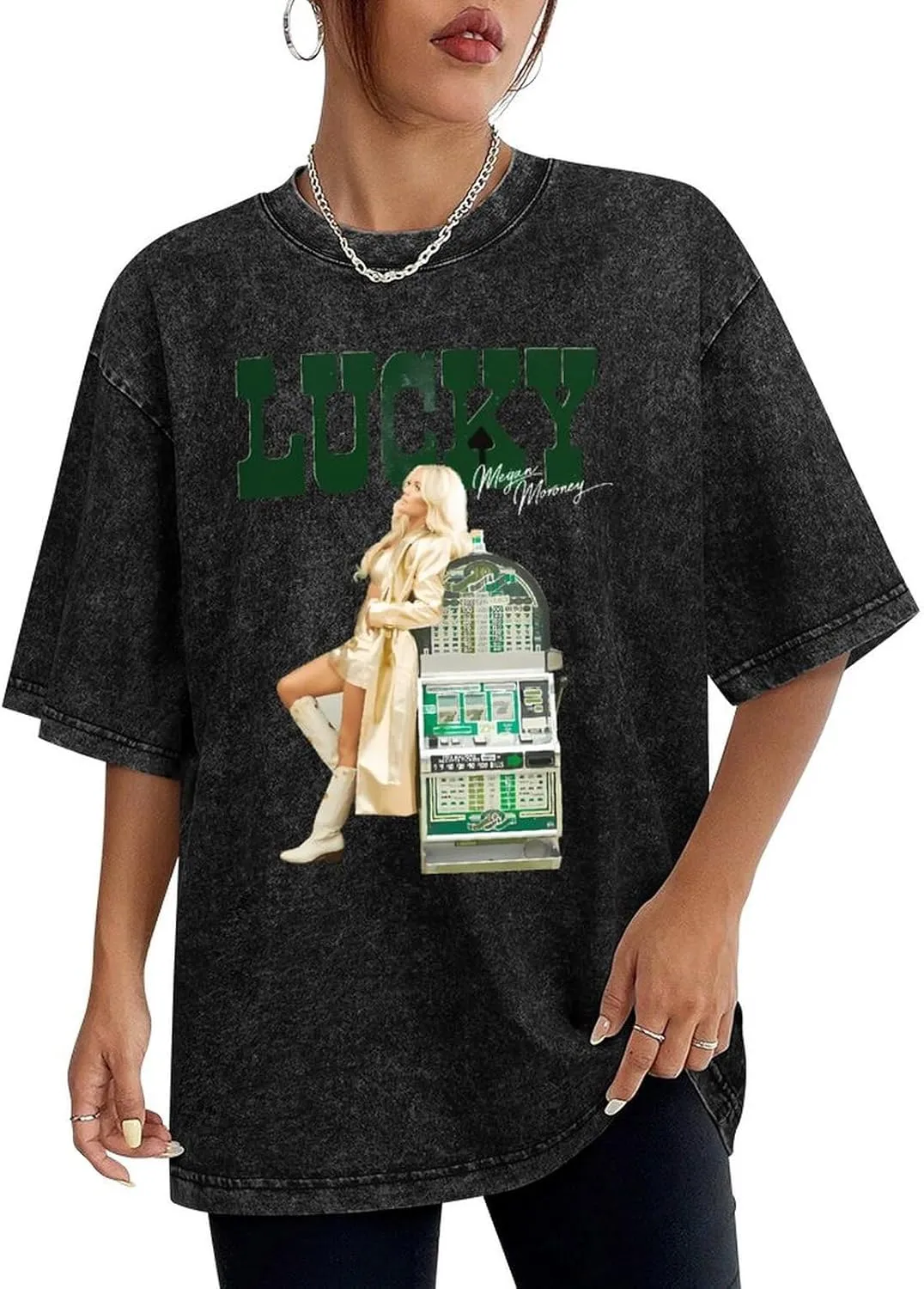 Moisture-Wicking Retro Oversized Cotton T-Shirt Stylish Shirt Crew Neck Tees