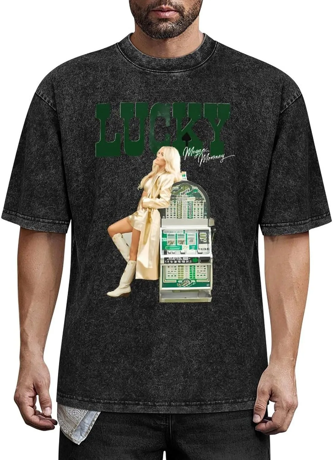 Moisture-Wicking Retro Oversized Cotton T-Shirt Stylish Shirt Crew Neck Tees
