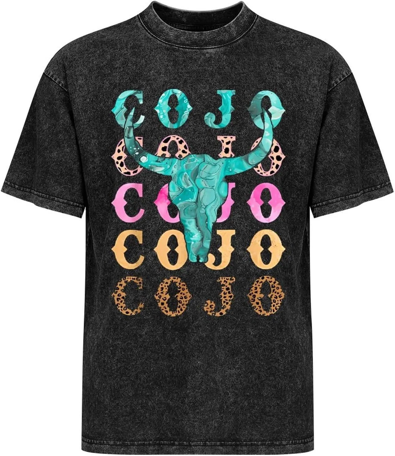 Moisture-Wicking Vintage Oversized Cotton T-Shirt Edgy Shirt Crew Neck Tees
