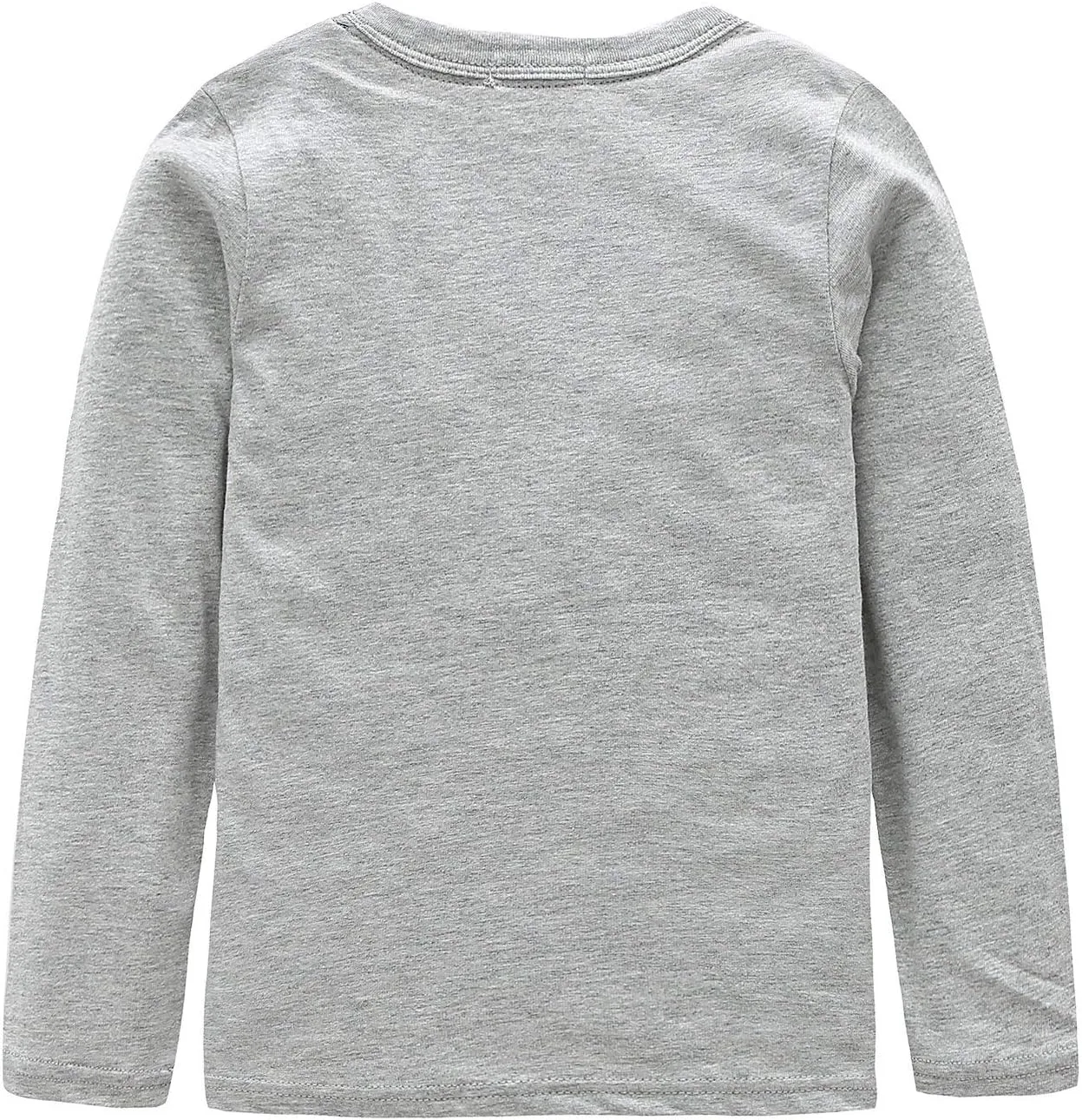 Moon Tree Boys Cotton Long Sleeve T Shirts Cartoon Shirt Crew Neck Tees Excavator 2 Pack