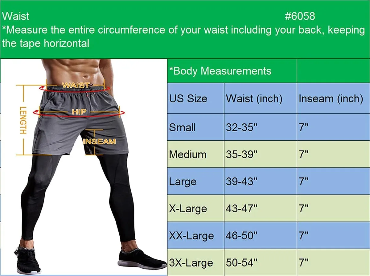 NELEUS Men's 7 inch Lightweight Workout Running Shorts with Pockets