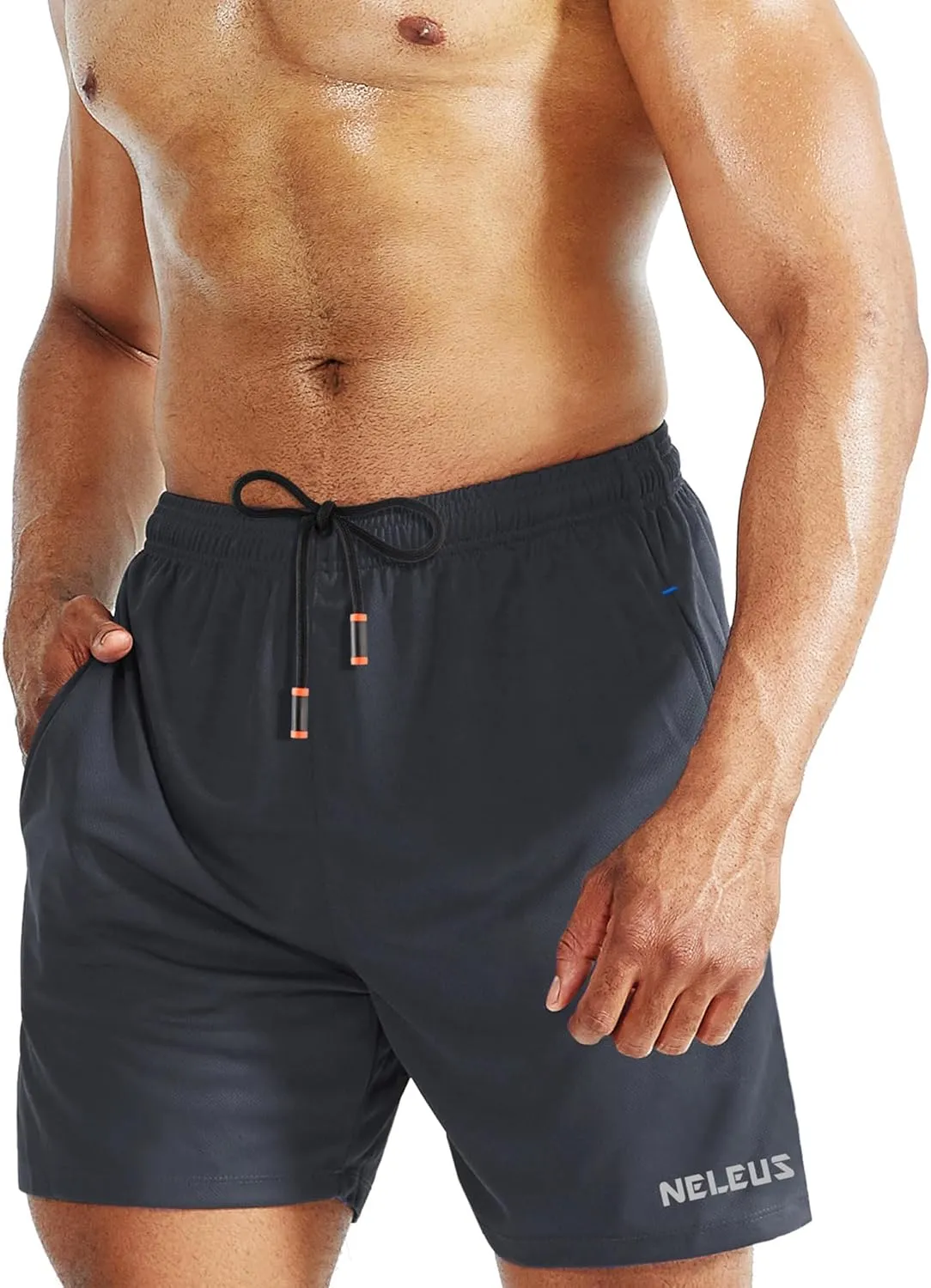NELEUS Men's 7 inch Lightweight Workout Running Shorts with Pockets