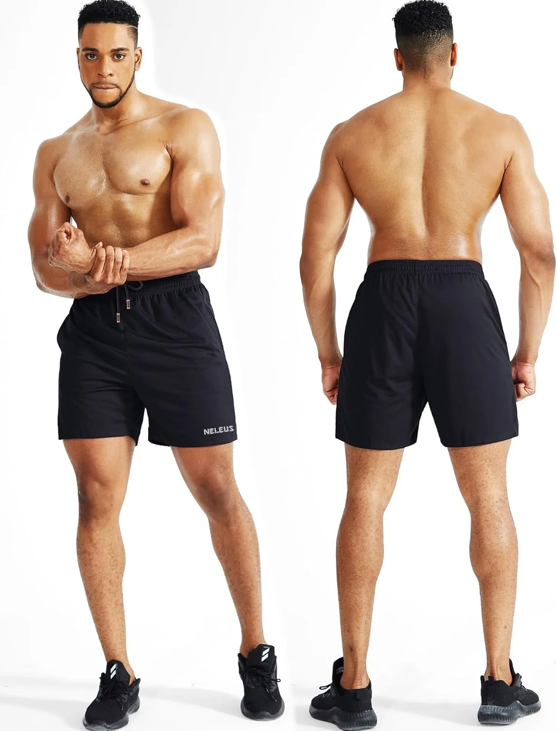 NELEUS Men's 7 inch Lightweight Workout Running Shorts with Pockets