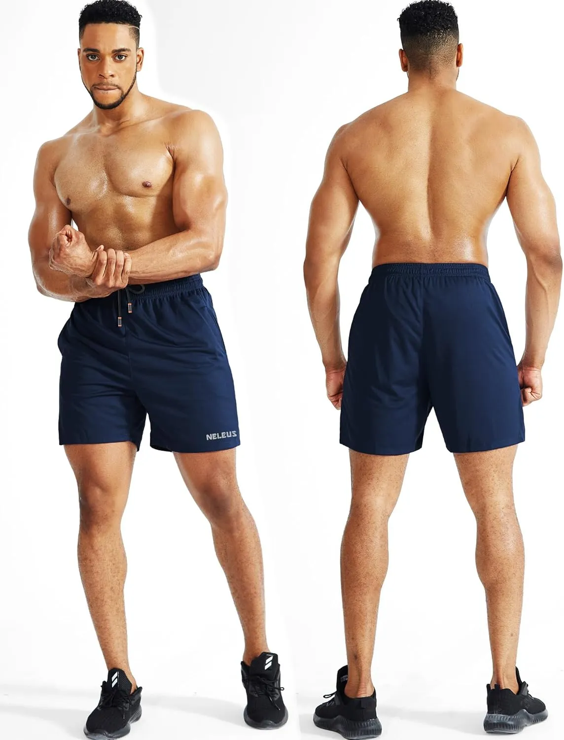 NELEUS Men's 7 inch Lightweight Workout Running Shorts with Pockets