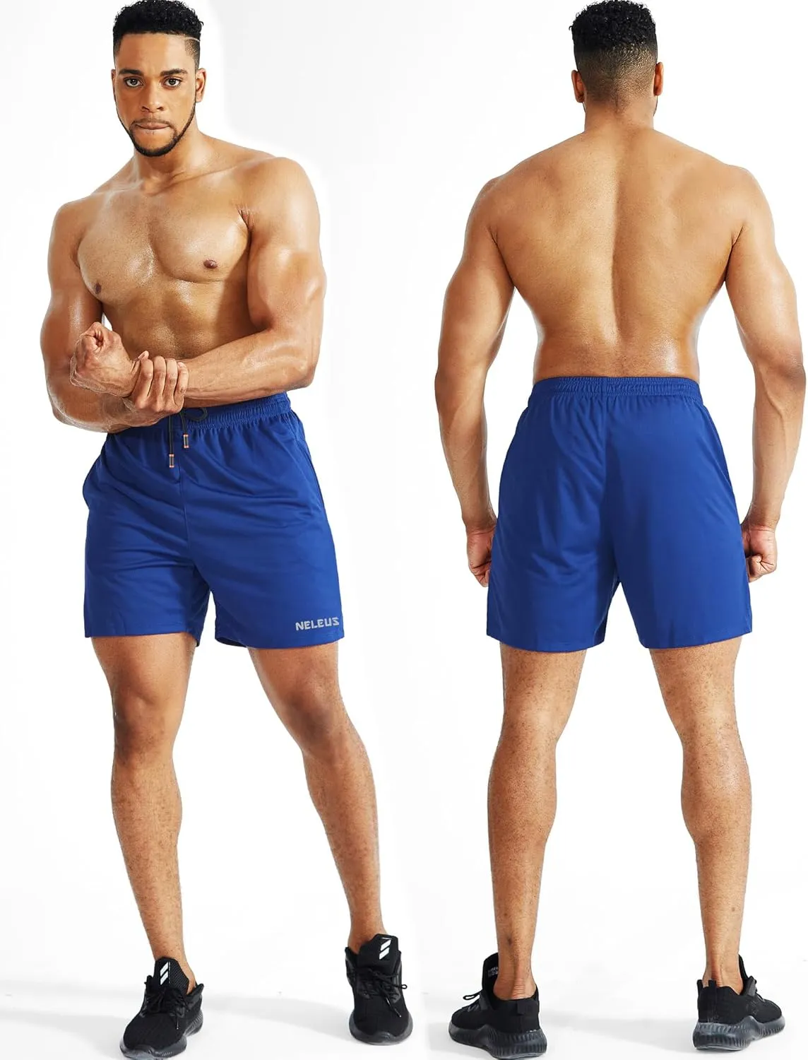 NELEUS Men's 7 inch Lightweight Workout Running Shorts with Pockets