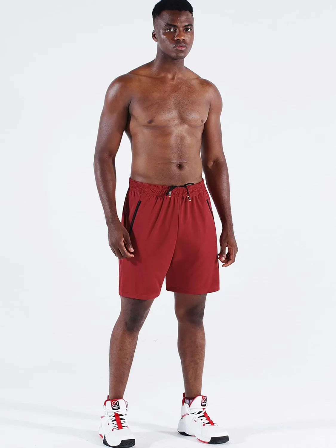 NELEUS Men's 7 inch Lightweight Workout Running Shorts with Pockets