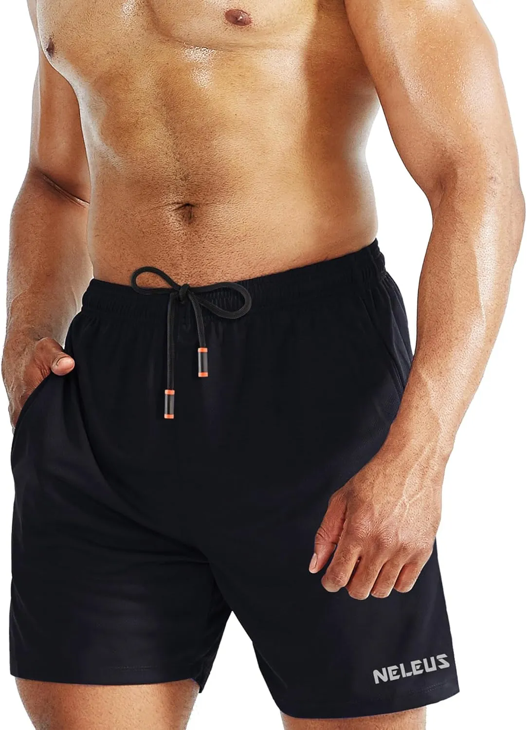 NELEUS Men's 7 inch Lightweight Workout Running Shorts with Pockets