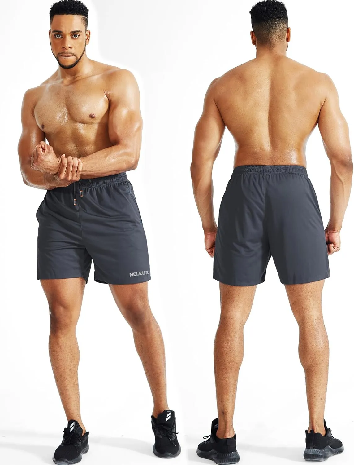 NELEUS Men's 7 inch Lightweight Workout Running Shorts with Pockets