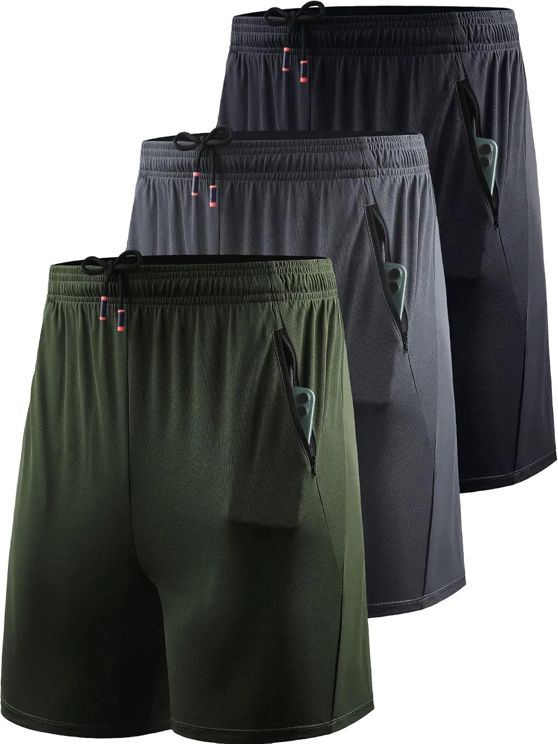 NELEUS Men's 7 inch Lightweight Workout Running Shorts with Pockets