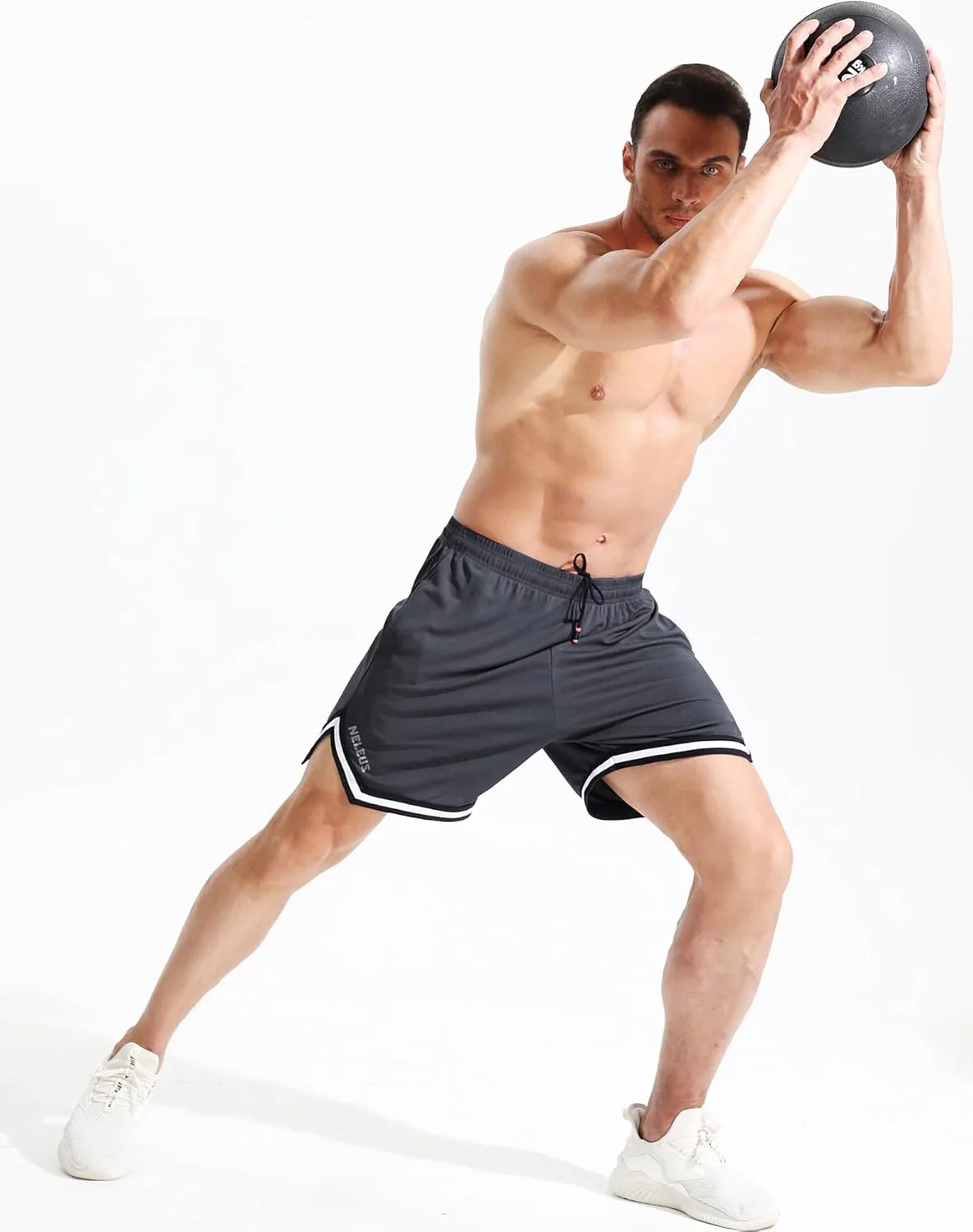 NELEUS Men's 7 inch Lightweight Workout Running Shorts with Pockets
