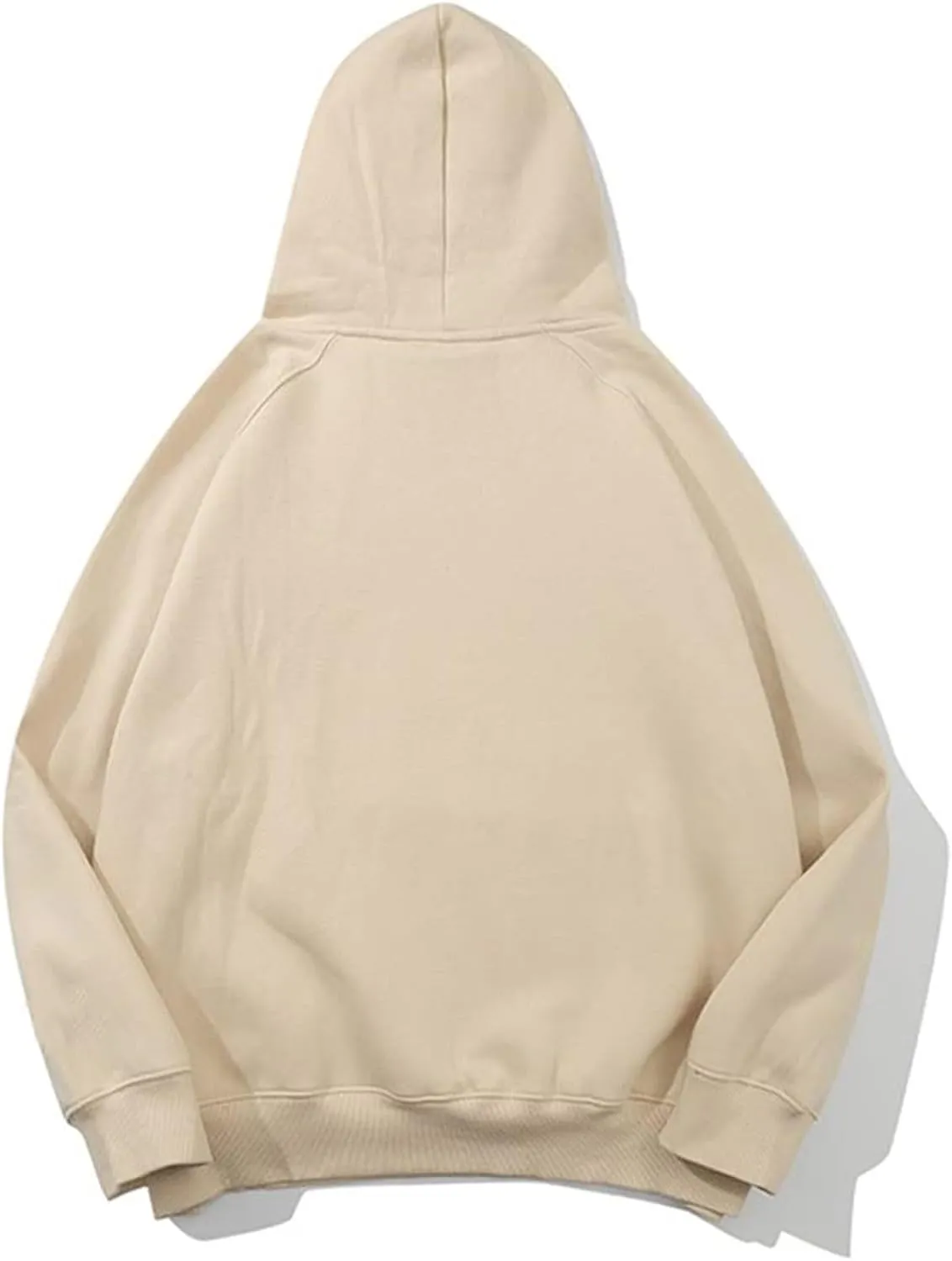 Oversized Hoodies for Women and Men Couples Fleece Basic Solid Hooded Sweatshirt Pullover Jackets