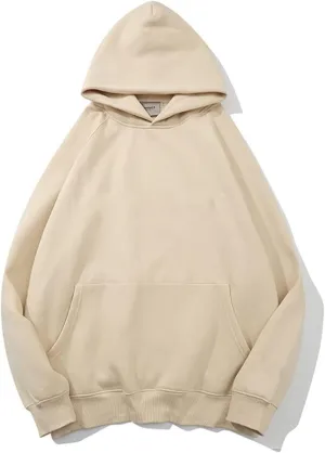 Oversized Hoodies for Women and Men Couples Fleece Basic Solid Hooded Sweatshirt Pullover Jackets