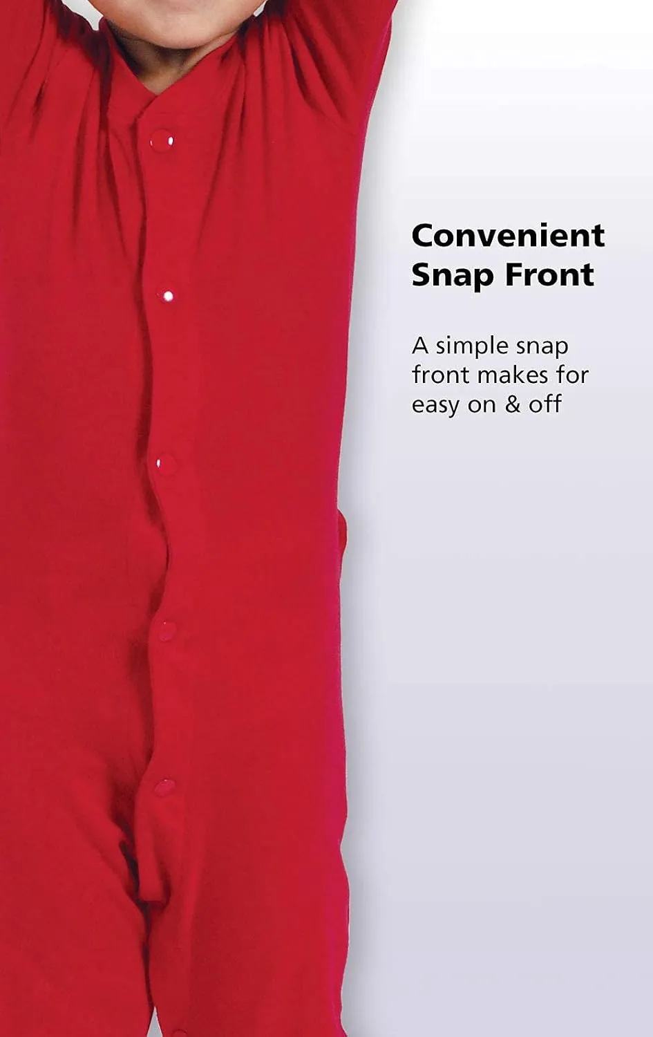 PajamaGram Christmas Pajamas For Kids - Toddler Christmas Pajamas, Red Dropseat