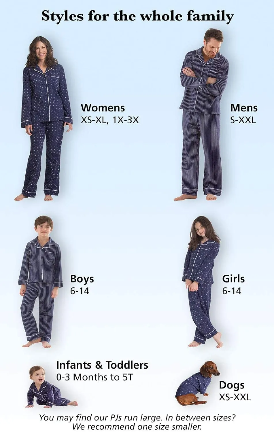 PajamaGram Family Pajamas Soft Cotton - Matching Pajamas, Burgundy & Navy Patterns
