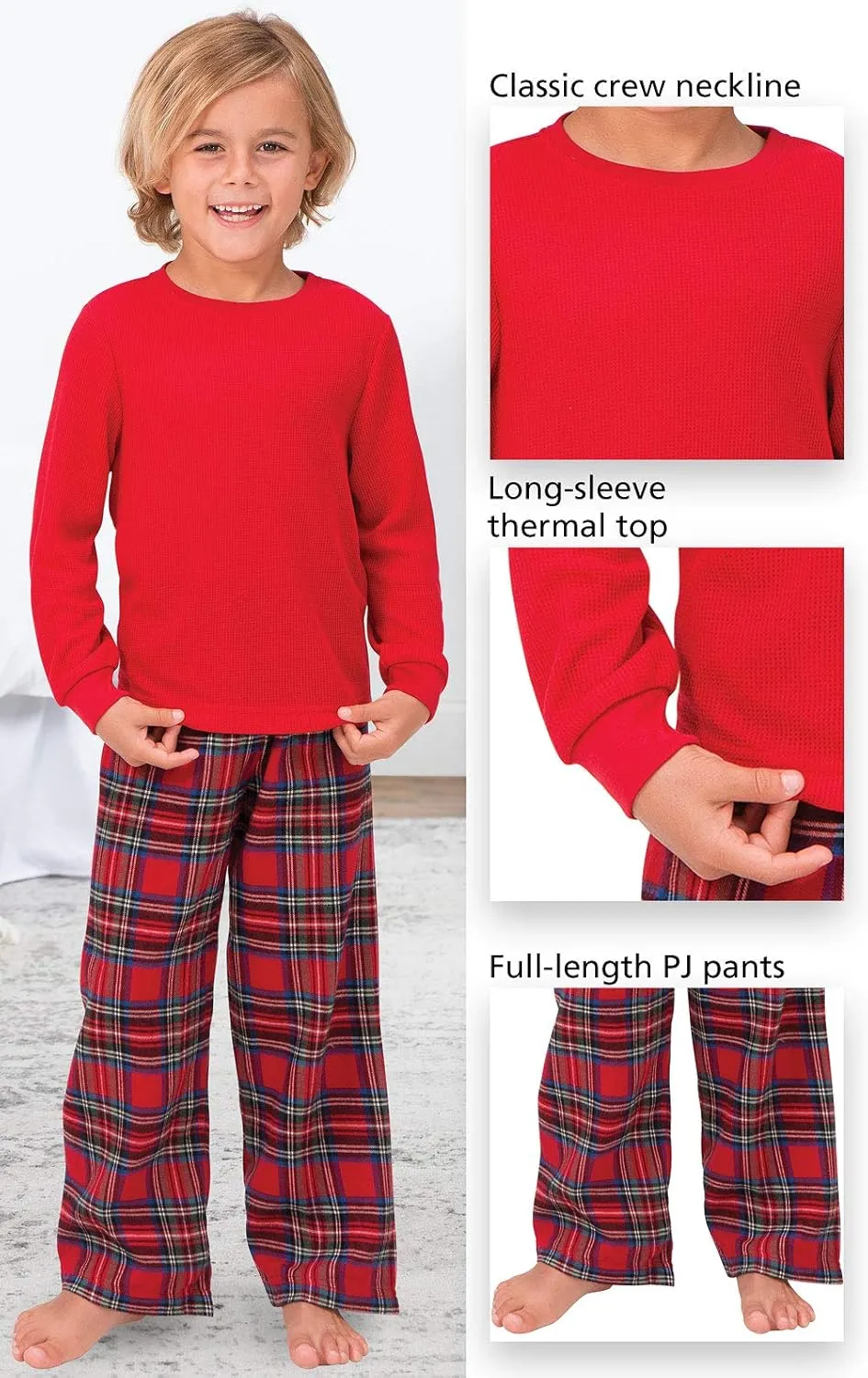 PajamaGram Kids Christmas Pajamas - Flannel Pajamas