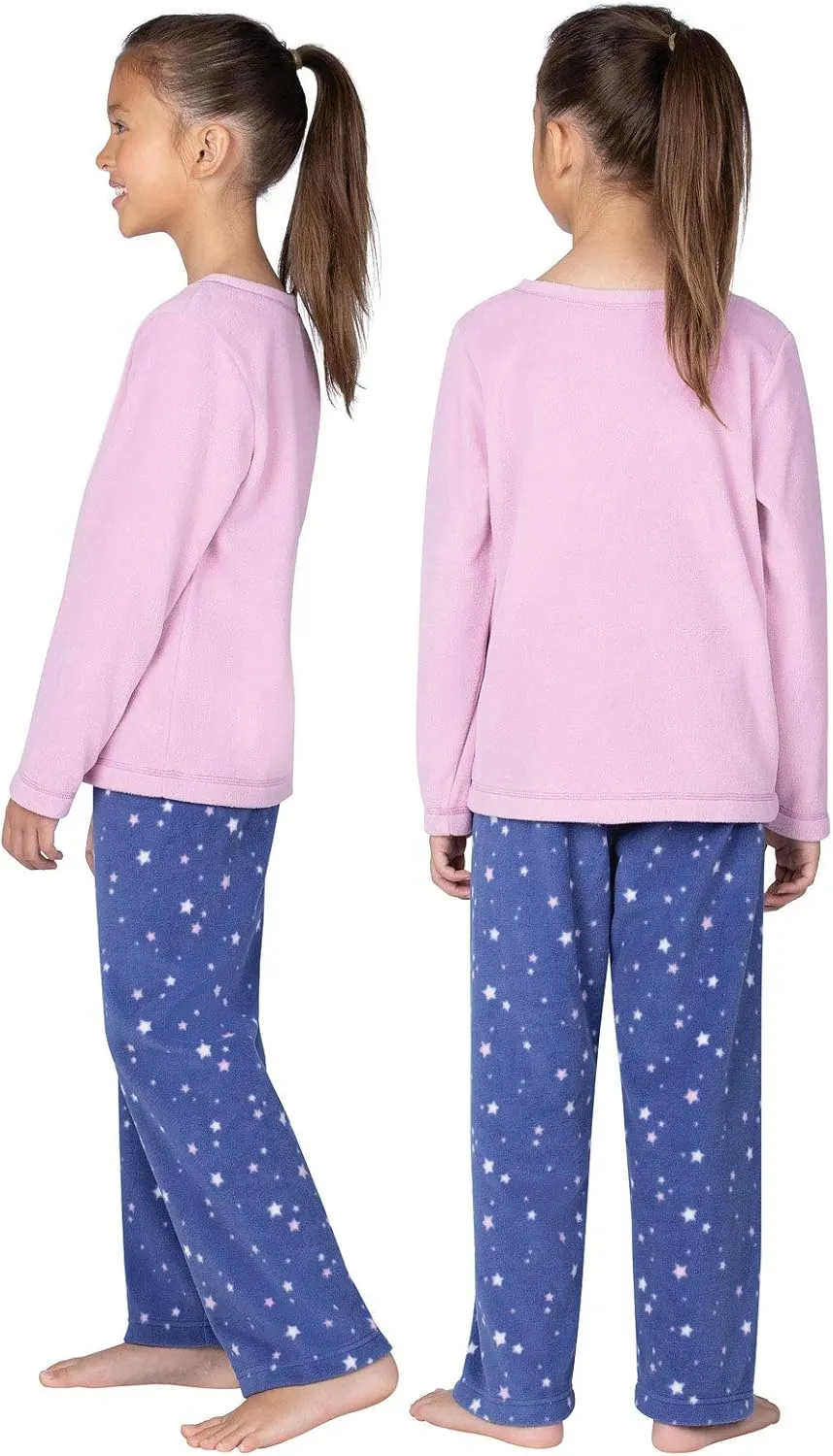 PajamaGram Snuggle Fleece Pajamas For Girls - Fleece Pajamas For Kids