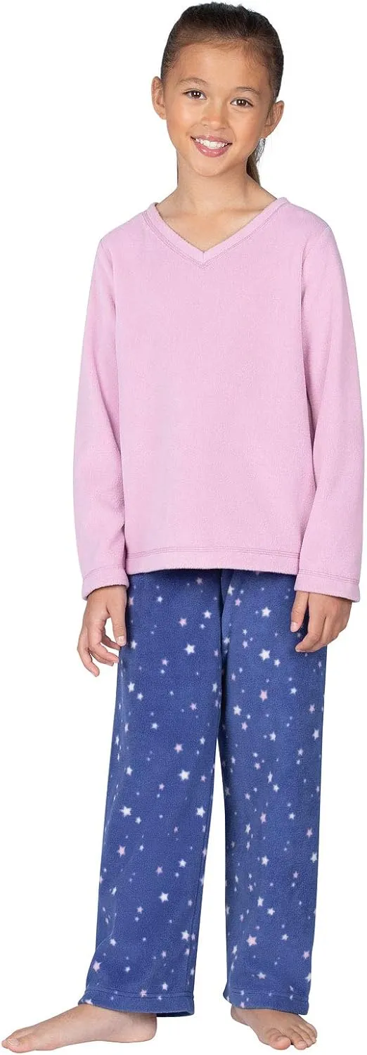 PajamaGram Snuggle Fleece Pajamas For Girls - Fleece Pajamas For Kids