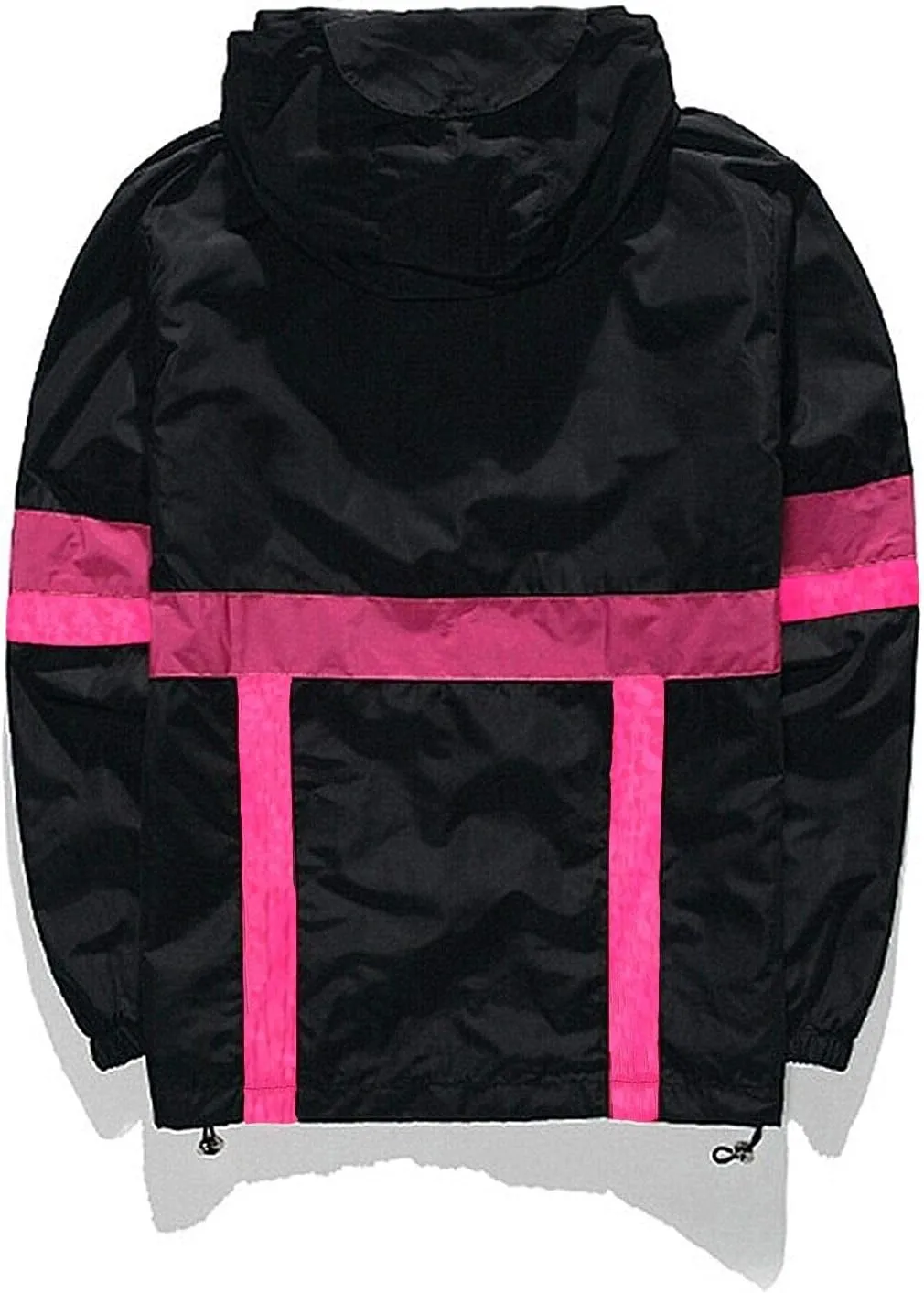 perdontoo Mens Casual Windbreakers Lightweight Drawstring Hooded Jackets