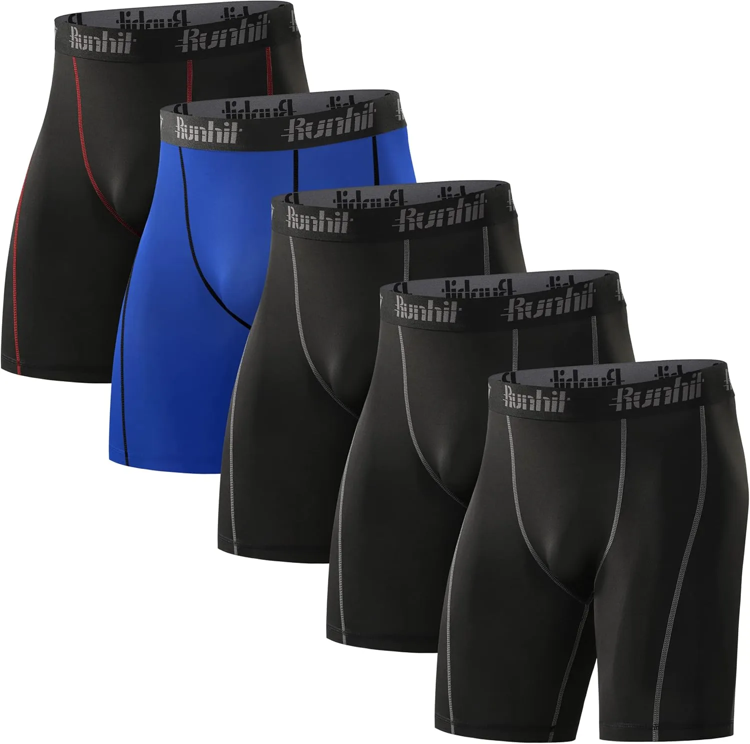 Runhit Compression Shorts Men Underwear Spandex Running Shorts Workout Athletic