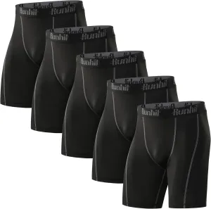 Runhit Compression Shorts Men Underwear Spandex Running Shorts Workout Athletic