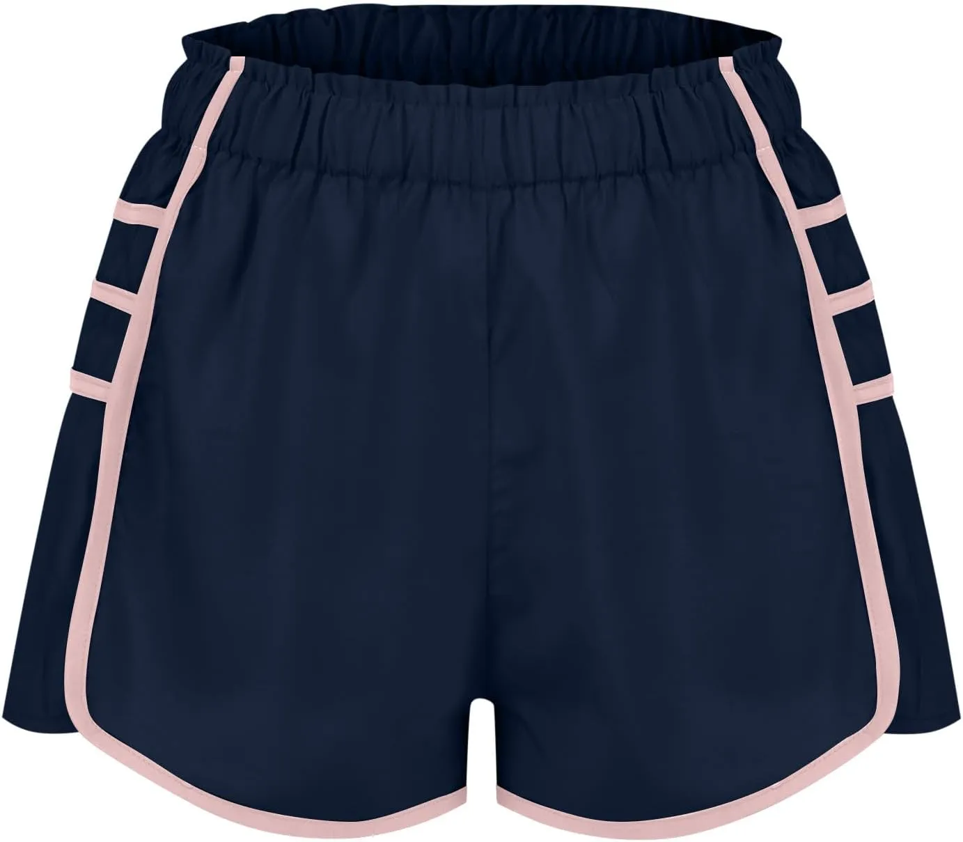 Running Shorts for Women High Waisted Sweat Shorts Quickl Dry Athletic Shorts Flowy Pleated Gym Shorts with Pockets