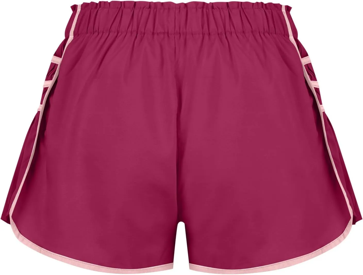 Running Shorts for Women High Waisted Sweat Shorts Quickl Dry Athletic Shorts Flowy Pleated Gym Shorts with Pockets