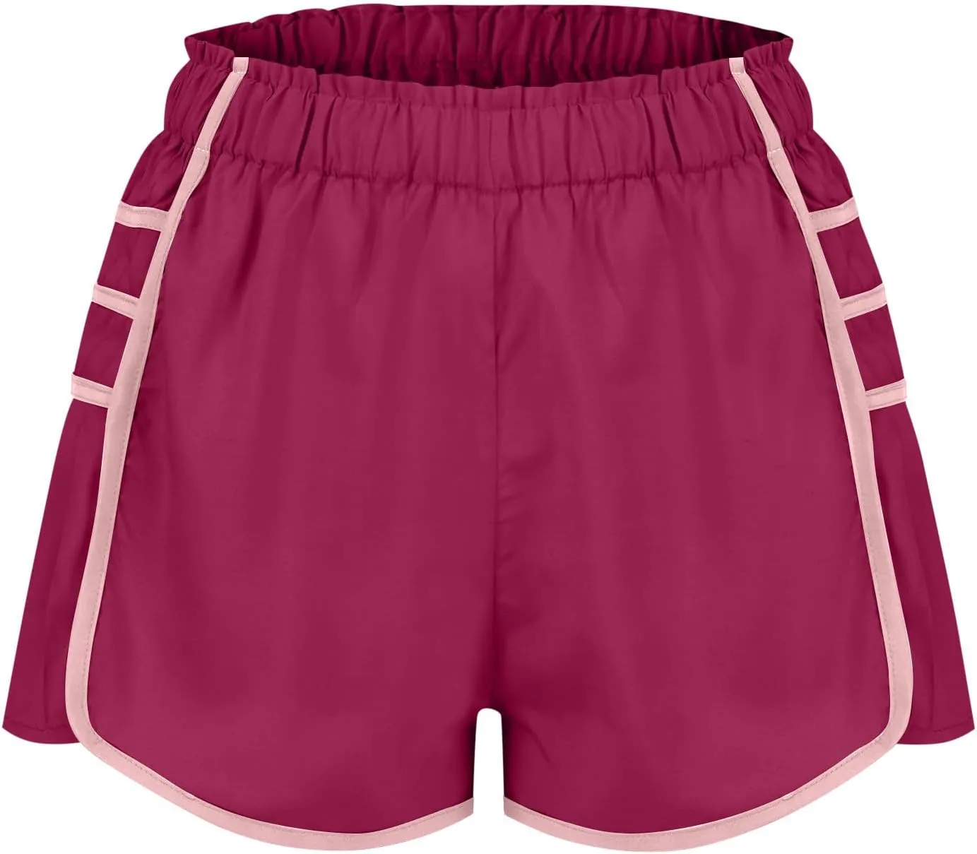 Running Shorts for Women High Waisted Sweat Shorts Quickl Dry Athletic Shorts Flowy Pleated Gym Shorts with Pockets