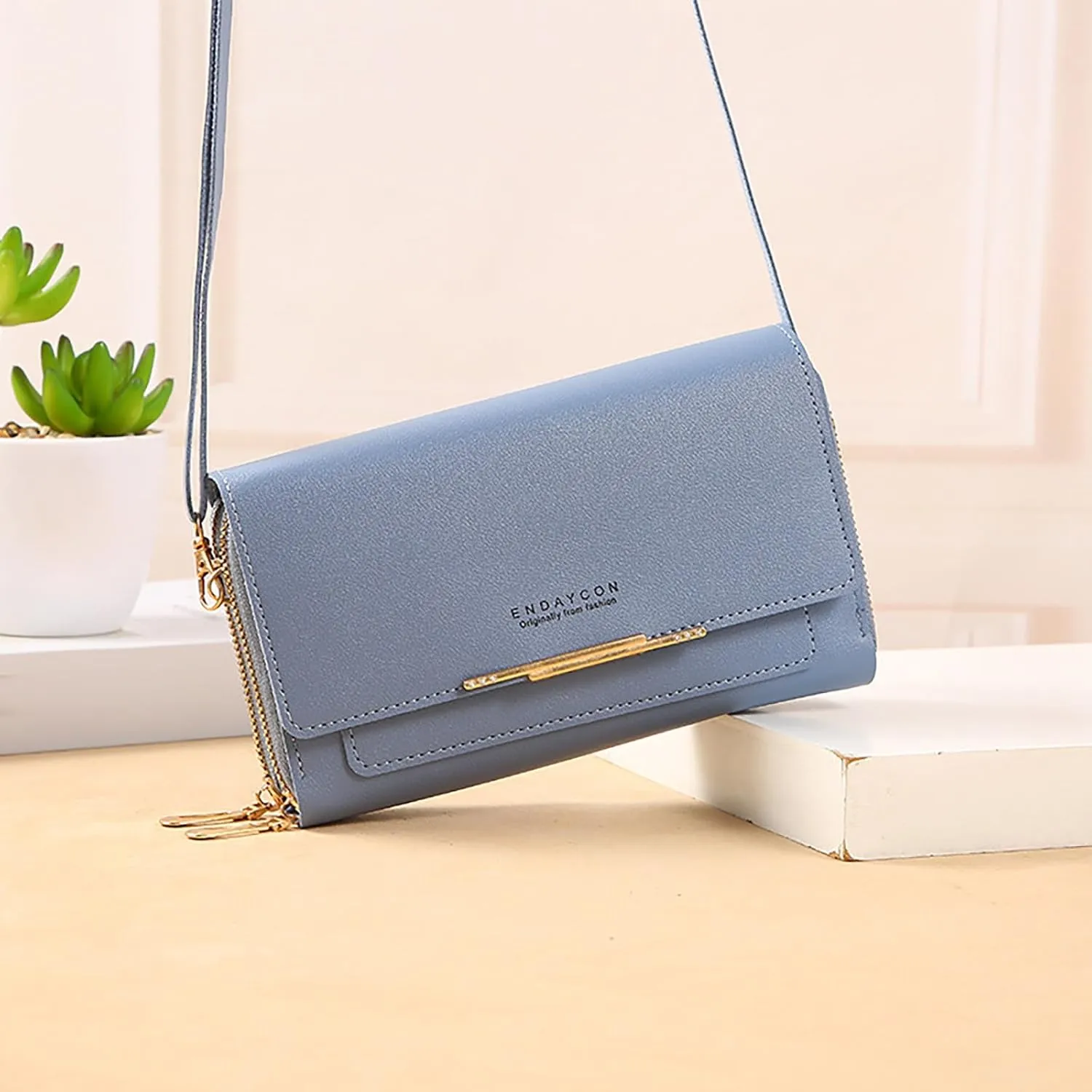 Shoulder Bags for Women Cute Hobo Tote Handbags Mini Clutch Purses with Zipper Closure Multi Compartment Purse(Blue)