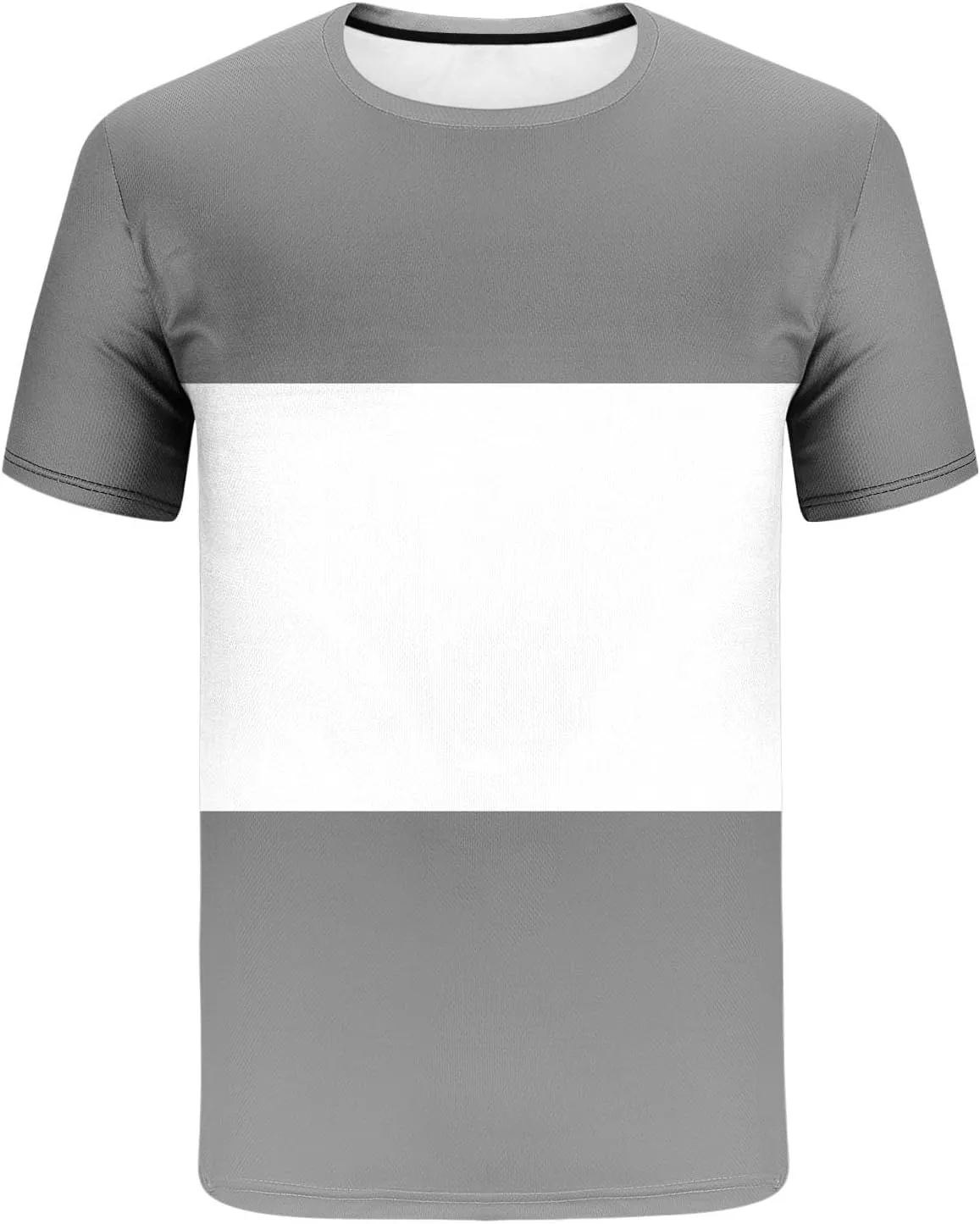 Sinzelimin Men's Workout Set Fashion Color Block Short Sleeves Crewneck T-Shirts and Athletic Shorts Two Piece Tracksuit Suit