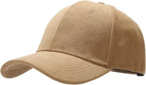 Suede Baseball Caps for Women Classic Adjustable Plain Running Dad Hats Stylish Unconstructed Low Profile Trucker Hat