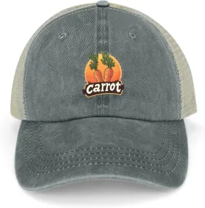 Sunset Vintage Carrot Casual Hat Vintage Baseball Cap Adjustable Hollow Denim Hats Washed Golf Caps for Men Women
