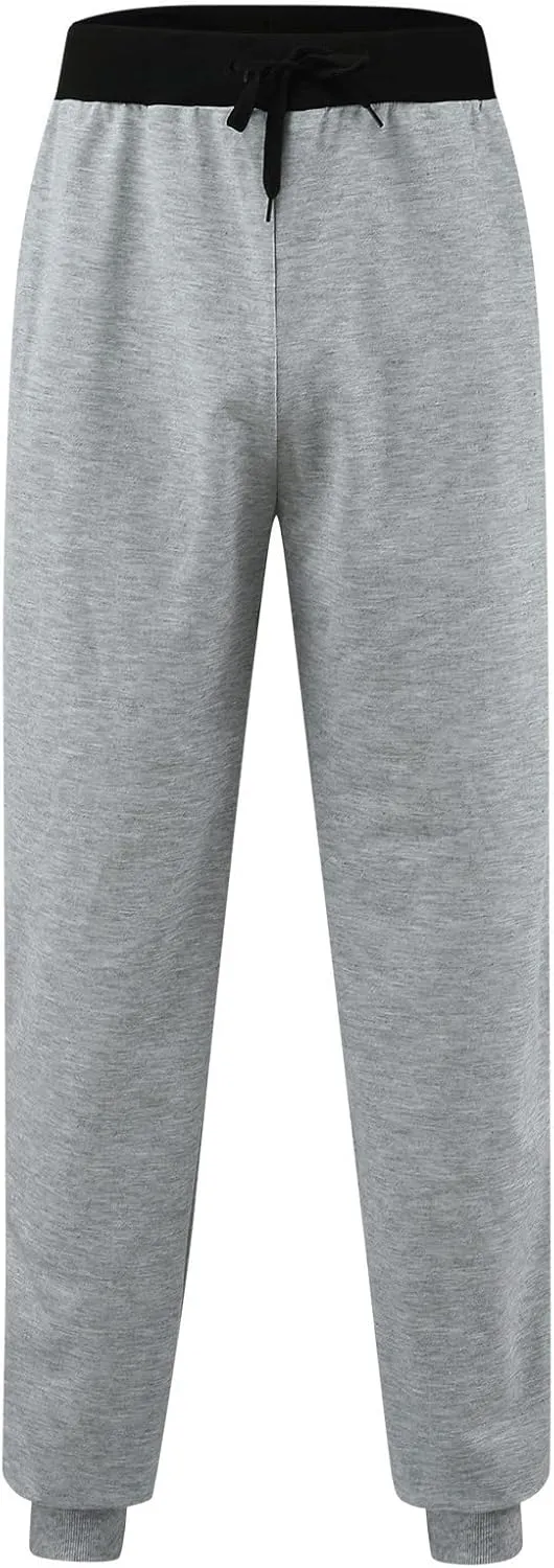 Sweatpants for Men, Cotton Joggers for Men Casual Slim Fit Big and Tall Drawstring Sweatpants Athletic Gym Pants
