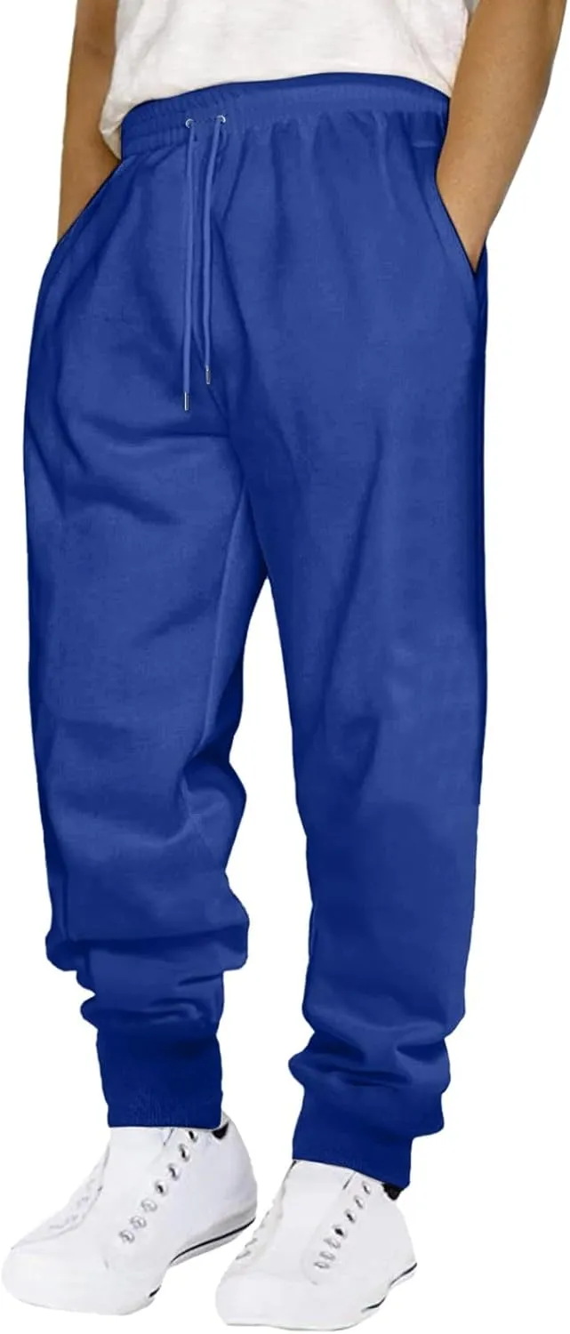 Sweatpants for Men, Mens Active Athletic Workout Jogging Sweatpants for Men with Pocket and Drawstring Cargo Pants