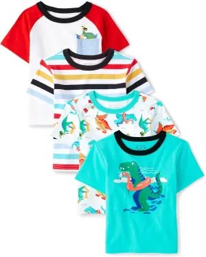 The Children's Place Baby Toddler Boys' Short Sleeve Crew Neck Tees