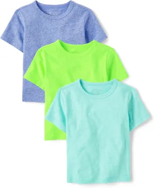 The Children's Place Baby Toddler Boys' Short Sleeve Crew Neck Tees