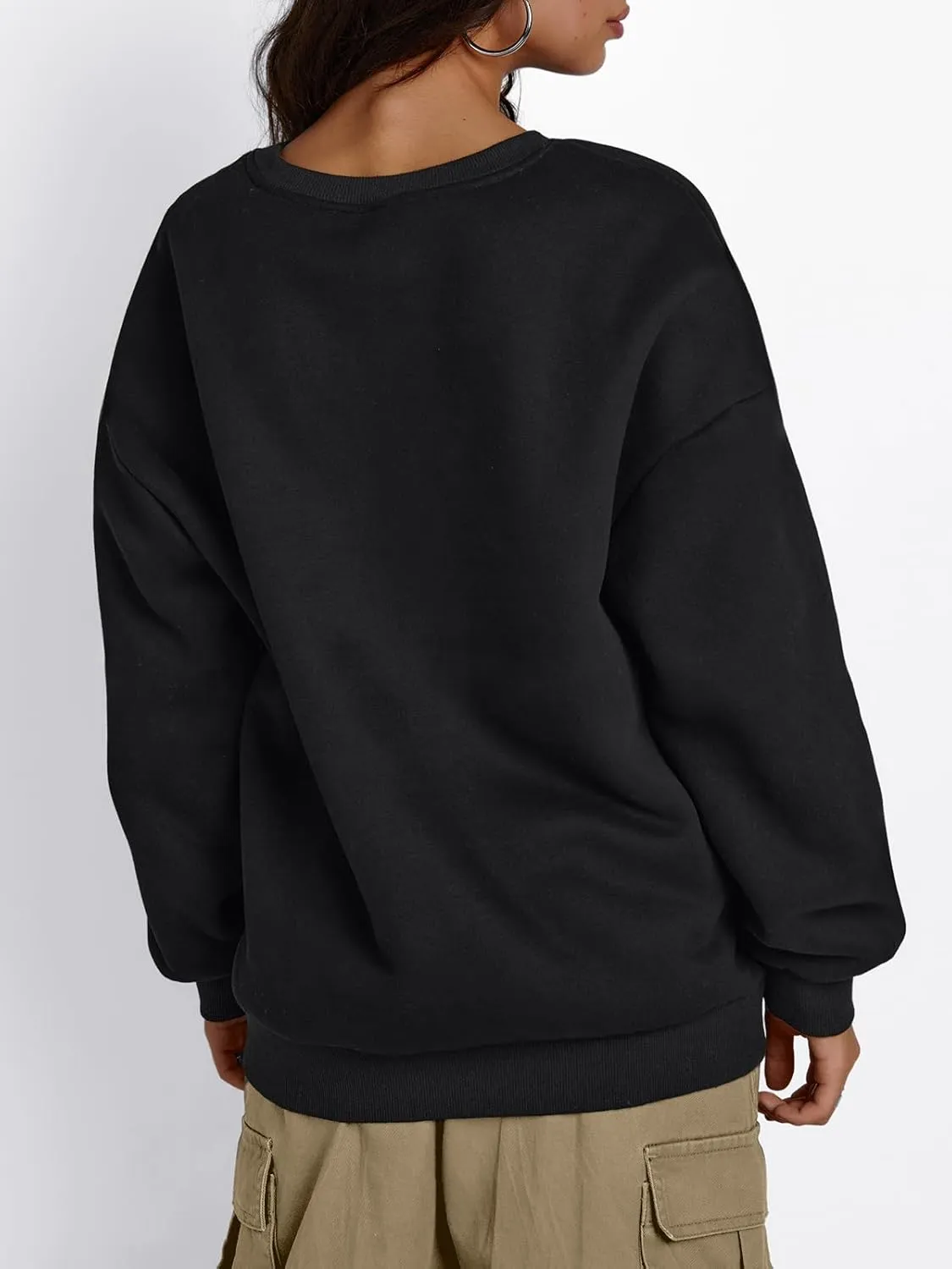 Trendy Queen Women's Winter Fleece Sherpa Lined Sweatshirts 2025 Crewneck Long Sleeve Pullover Hoodies Outfits Clothes