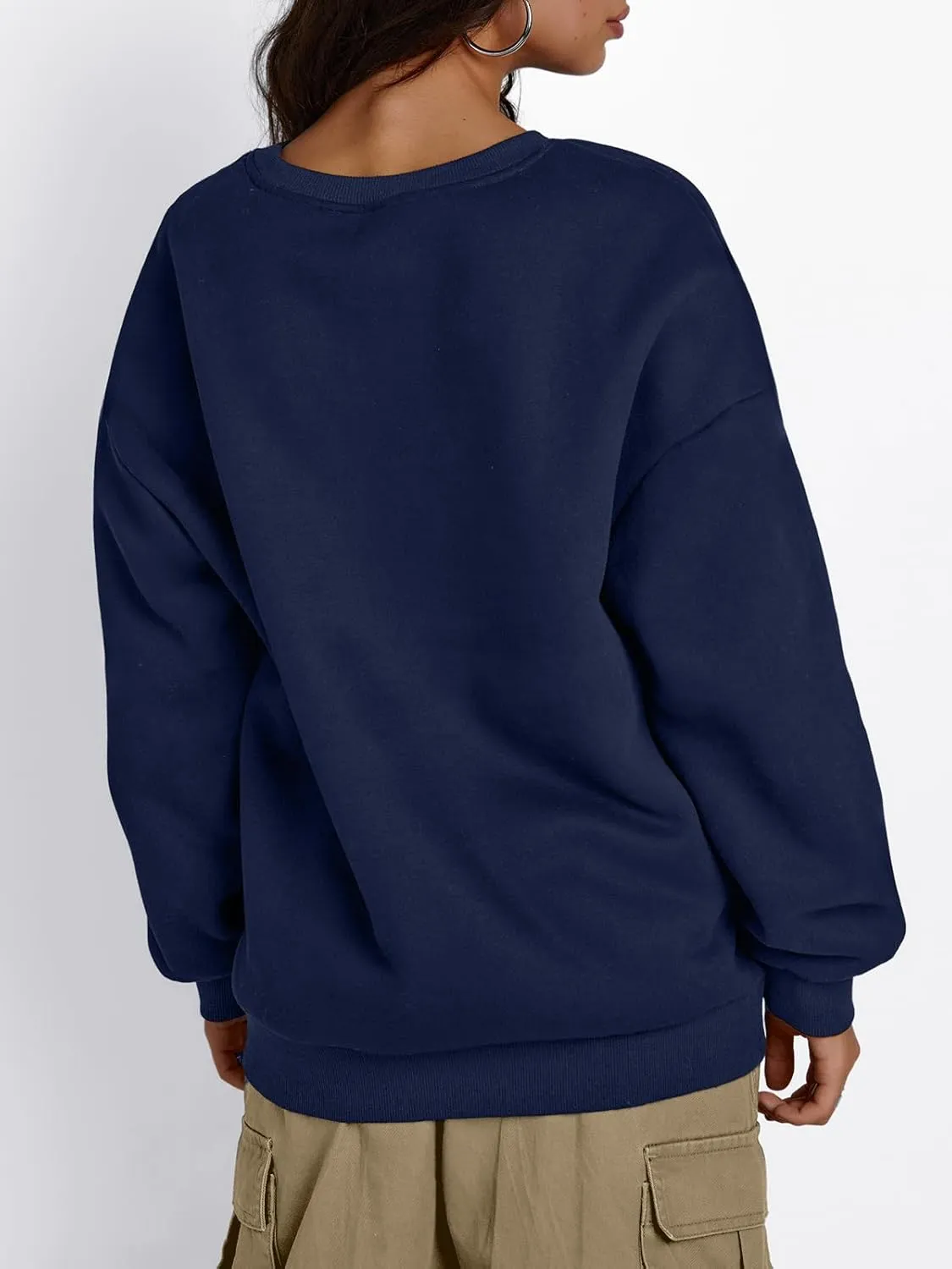 Trendy Queen Women's Winter Fleece Sherpa Lined Sweatshirts 2025 Crewneck Long Sleeve Pullover Hoodies Outfits Clothes
