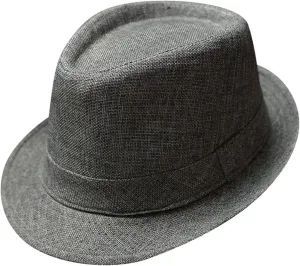 Unisex Short Brim Fedora Hats for Men Women Summer Classic Straw Fedora Sun Cap Fashion Panama Hats 2025