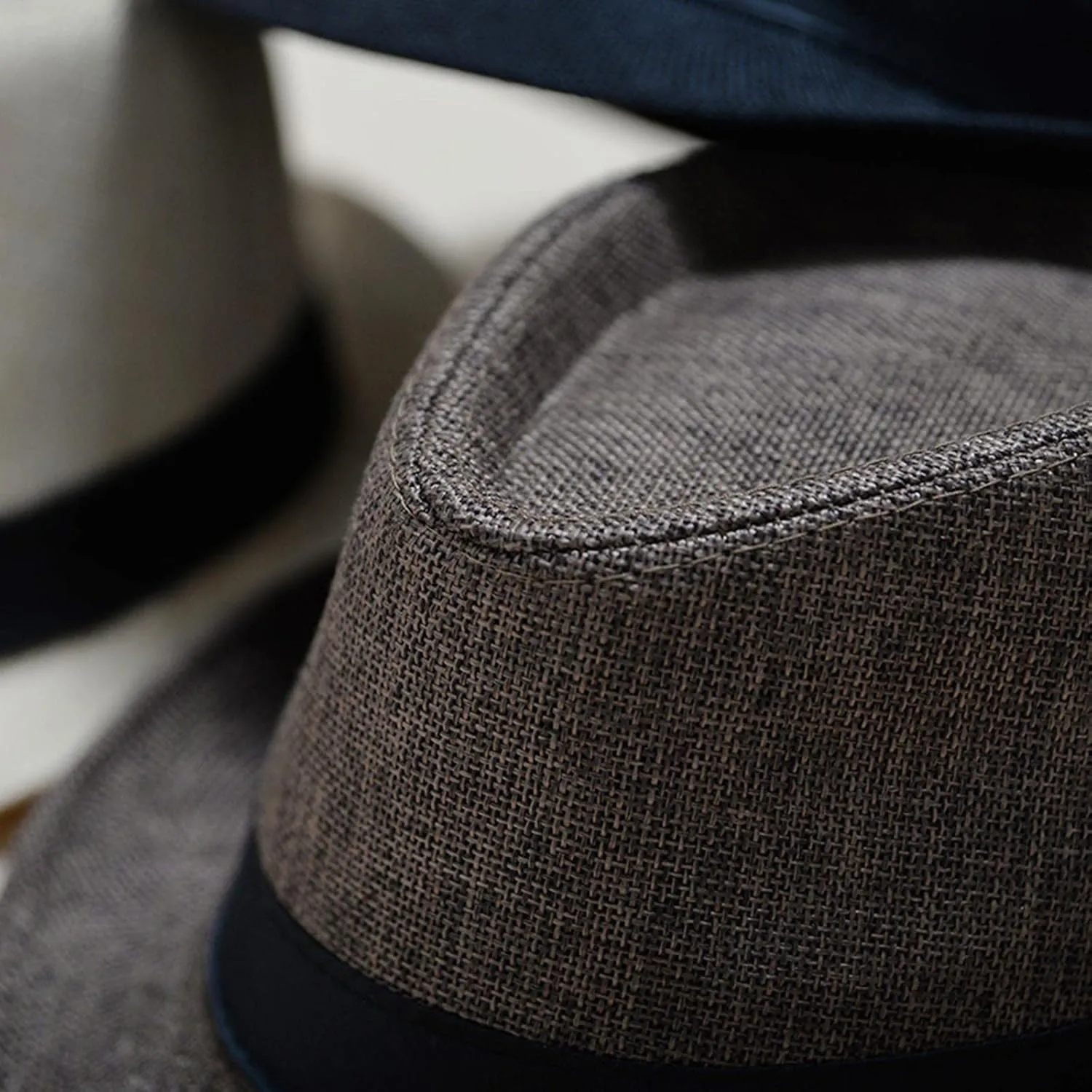 Unisex Short Brim Fedora Hats for Men Women Summer Classic Straw Fedora Sun Cap Fashion Panama Hats 2025