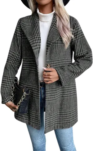 utcoco Womens 2025 Business Casual Blazers Long Sleeve Open Front Work Office Blazer Jacket