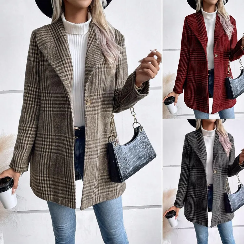 utcoco Womens 2025 Business Casual Blazers Long Sleeve Open Front Work Office Blazer Jacket