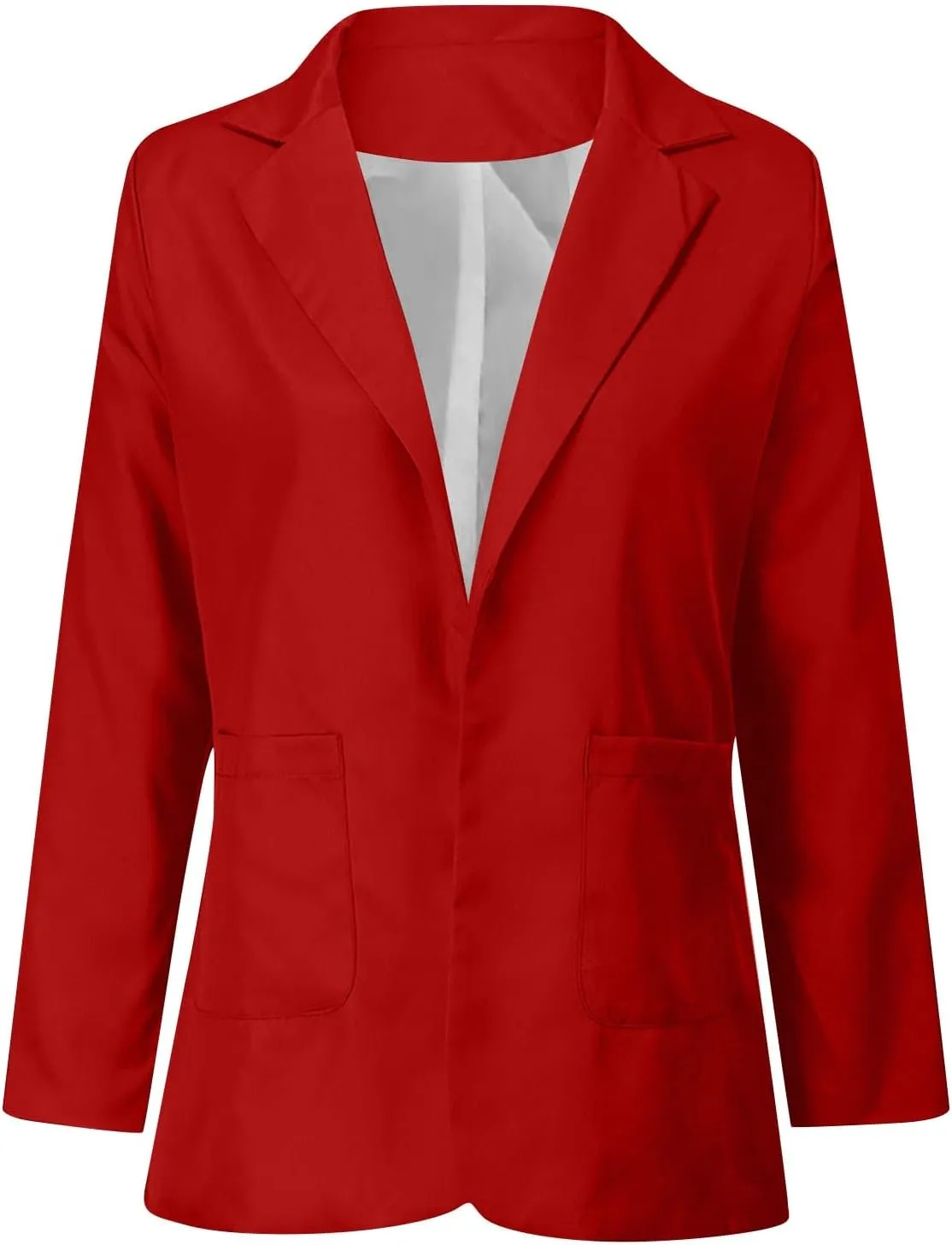 WANZZXCSL Womens Casual Blazers Business Casual Dressy Long Sleeve Lightweight Jackets Spring Summer Cardigan Work Suit