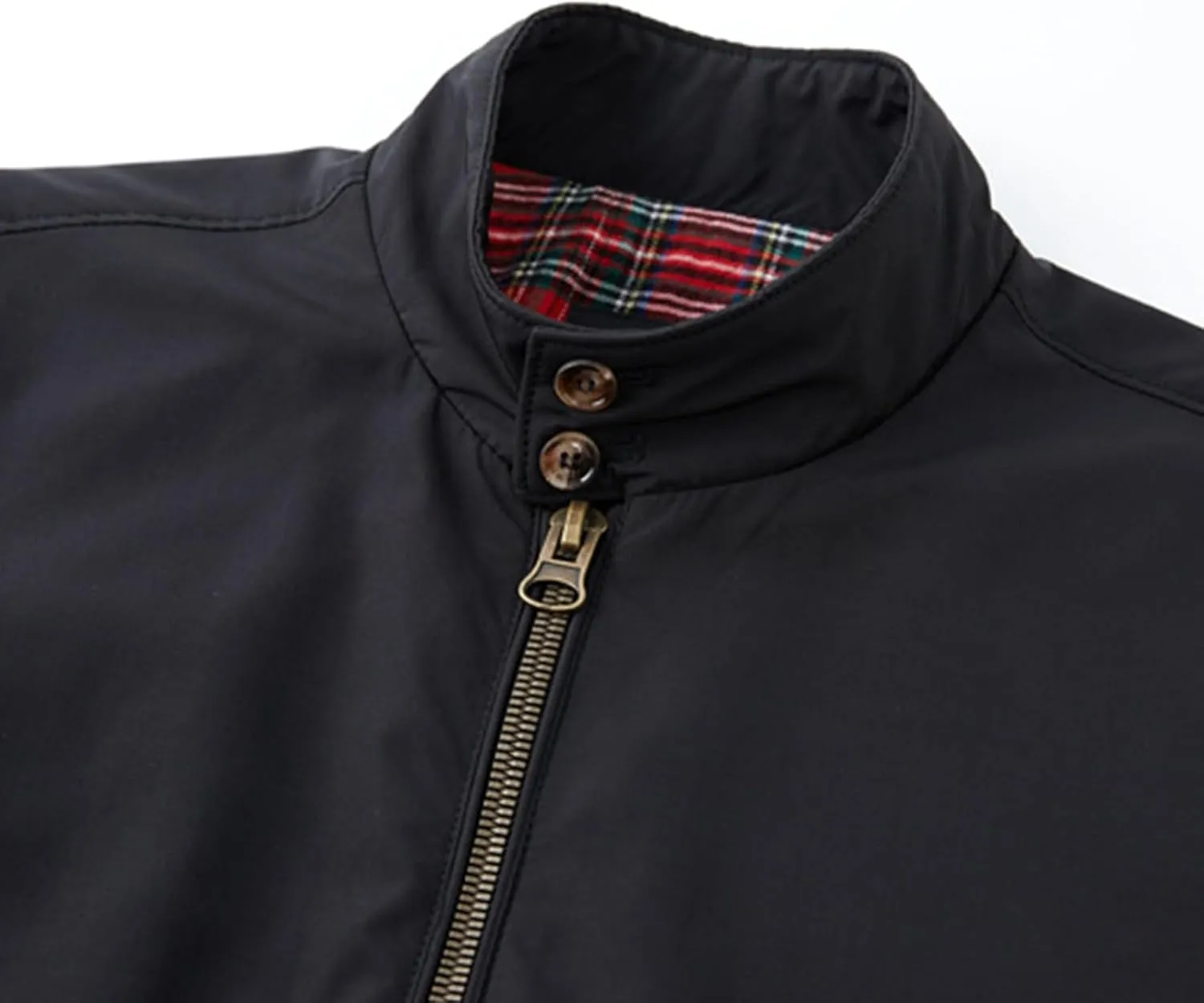 Windbreaker Men, Men's Sports Shell Jacket Plaid Lightweight Windbreaker Outdoor Recreation Coat with Zipper Pockets
