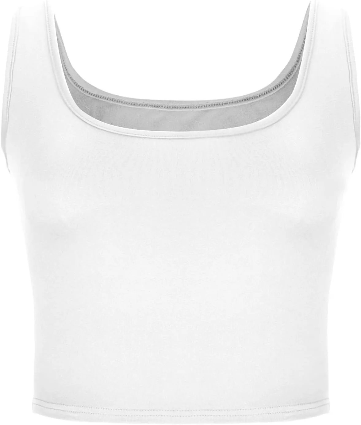 Women Square Neck Crop Tank Tops Basic Slim Fit Shirts Sleeveless Wide Strappy Workout Yoga Y2K Going Out Outfits