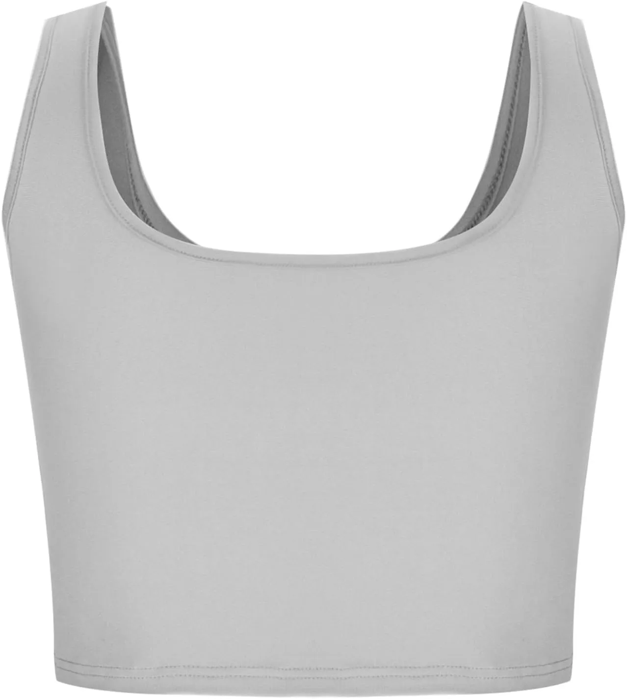 Women Square Neck Crop Tank Tops Basic Slim Fit Shirts Sleeveless Wide Strappy Workout Yoga Y2K Going Out Outfits