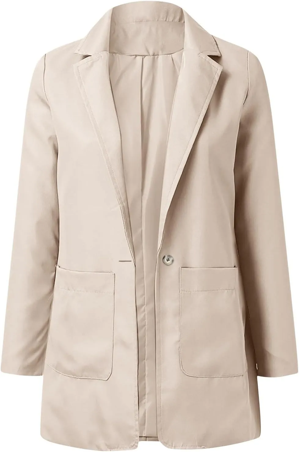 Womens Casual Blazers 2024 Winter Open Front Long Sleeve Work Office Suit Jackets Blazer