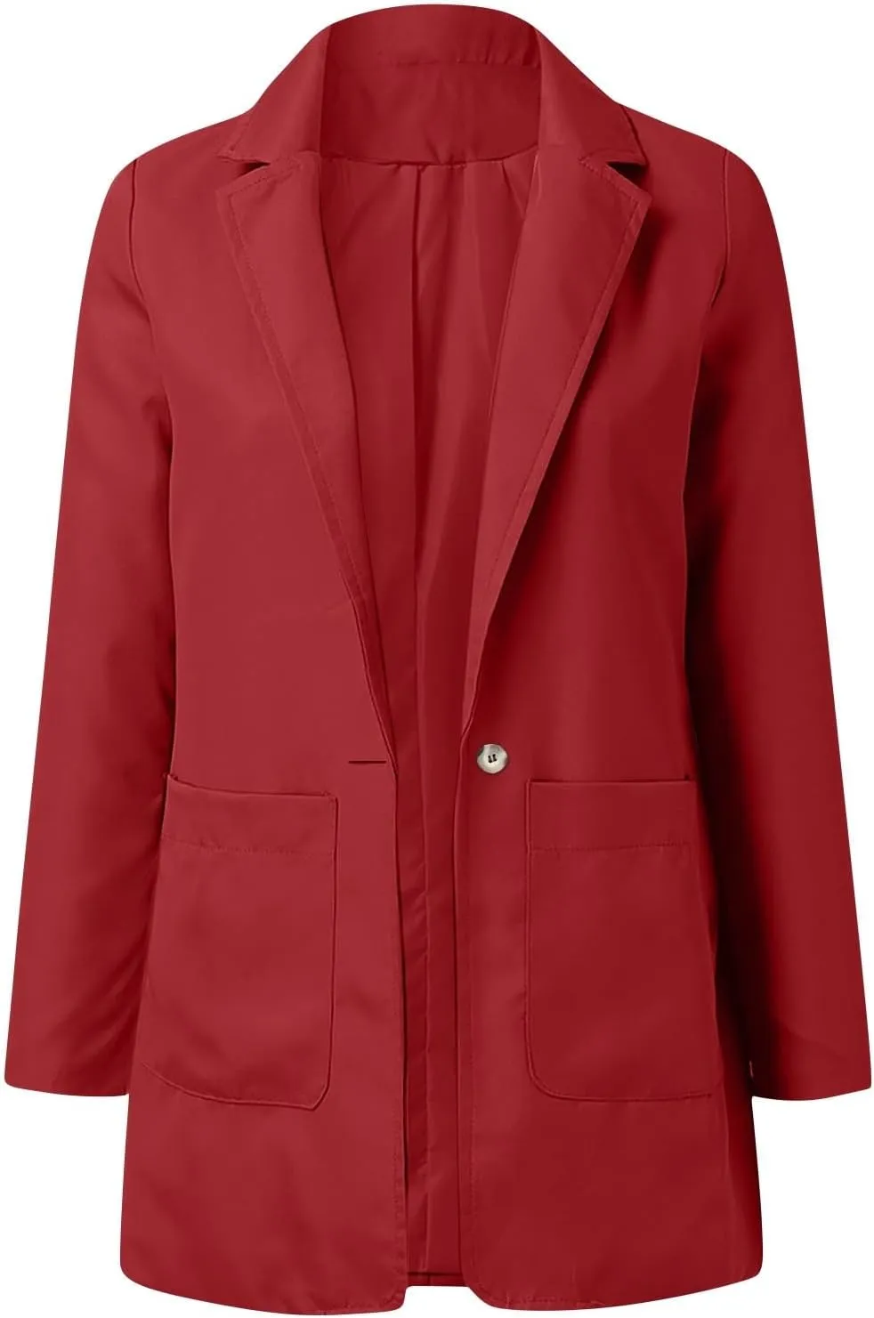 Womens Casual Blazers 2024 Winter Open Front Long Sleeve Work Office Suit Jackets Blazer